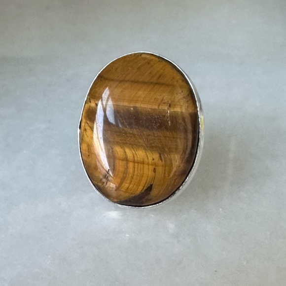 NWOT Sundance Sahara Ring Tiger’s Eye Sterling Silver